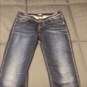 Silver sumo mid slim boot cut jeans size27*35